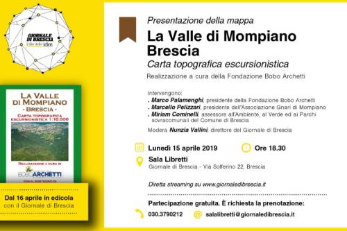 Presentazione della carta topografica escursionistica “La valle di Mompiano” realizzata a cura della Fondazione Bobo Archetti